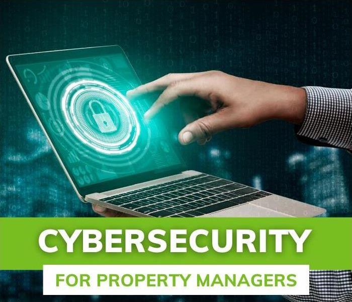 Cyber security on laptop