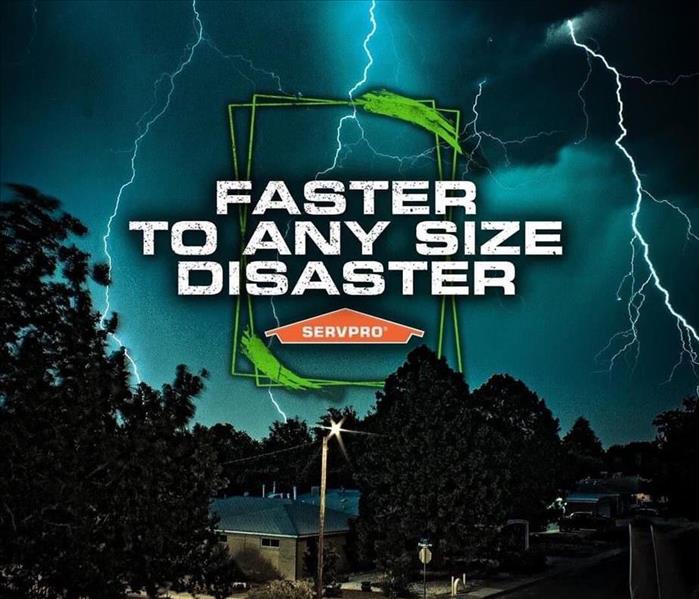 "Faster to any size disaster" logo photo