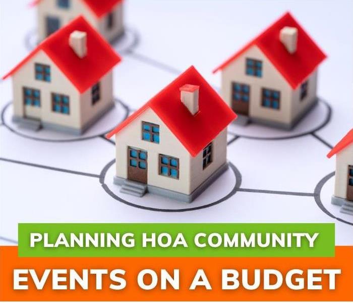 House models connected as part of a community  | Planning HOA Community Events on a Budget